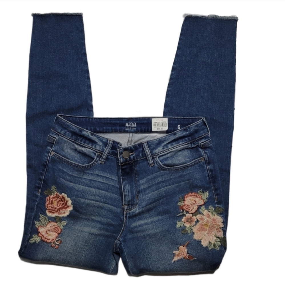 A.n.a Floral Embroidered Jeggings - 6
